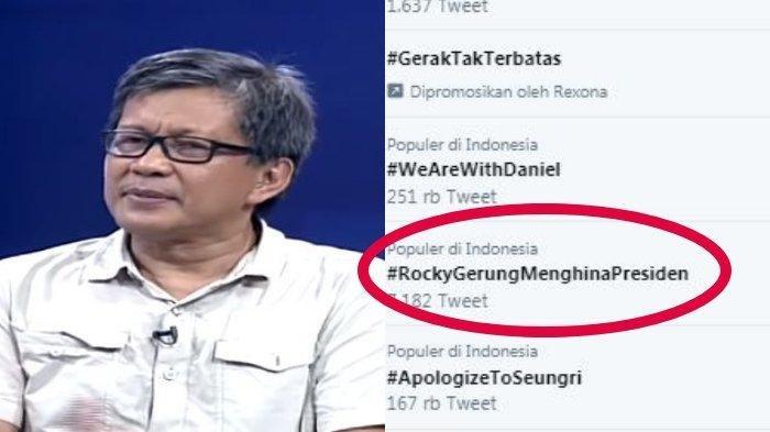 #RockyGerungMenghinaPresiden Trending Twitter