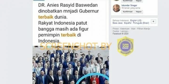 Anies Baswedan Dinobatkan Jadi Gubernur Terbaik Dunia?