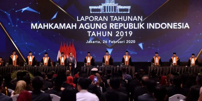 Sidang Pleno Istimewa Laporan Tahunan MA, Presiden Jokowi Dukung Upaya Peningkatan Kualitas Peradilan Mahkamah Agung