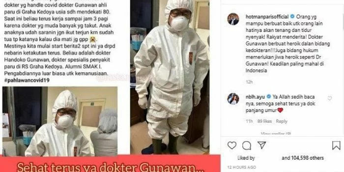 dr Handoko Gunawan Trending Topic Rela Bantu Pasien Corona, Sekarang Masuk ICU