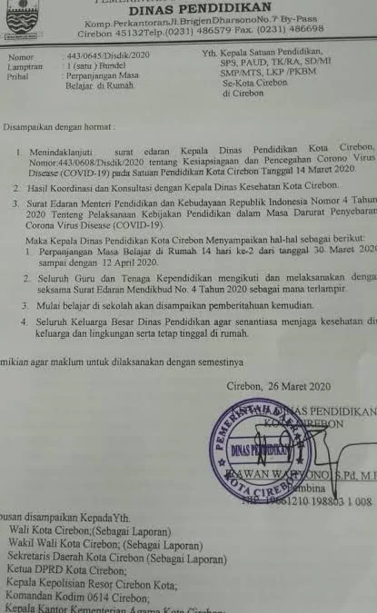 Belum Rapat Surat Edaran Masa Perpanjangan Belajar di Rumah Sudah Bocor, Kok Bisa?