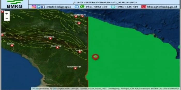 Gempa Bermanigtudo 5,0 Guncang Boven Digoel Papua