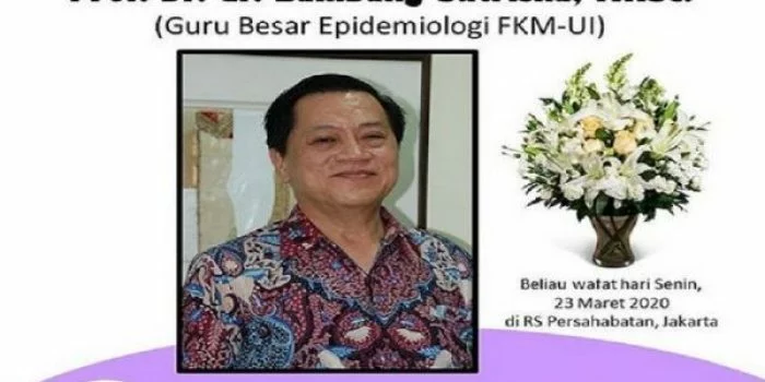 Terjangkiti Corona Guru Besar Epidemiologi FKM UI Dokter Bambang Sutrisna Meninggal Dunia, Ini Curhat Putrinya