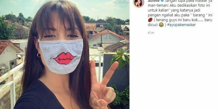 Ana-ana Bae, Aurelie Moeremans Pakai Masker dari Celana Dalamnya