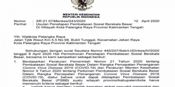 Tidak Semua Daerah yang Mengajukan PSBB Disetujui, Ini Daftarnya