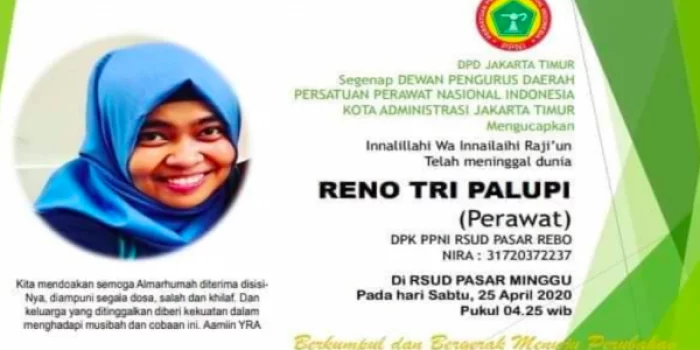 Perawat PDP Corona itu Meninggal Dunia setelah Melahirkan Bayinya