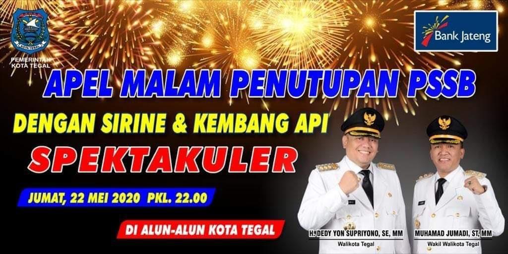 Malam Ini, Akhiri PSBB Heboh Tegal Pesta Kembang Api, Apa Kata Walikotanya?