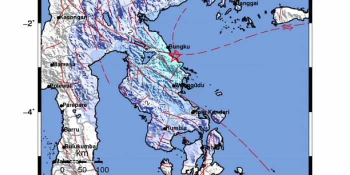 Gempa Tektonik M 5,0 Guncang Morowali, Ini Penjelasan BMKG