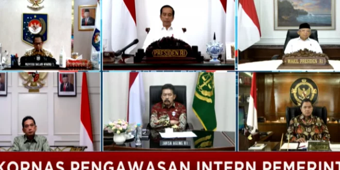 Rakornas Pengawasan Intern Pemerintah, Senin (15/06). (Setpres)