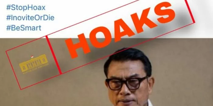 Hoax mengatasnamakan akun Facebook Moeldoko. (Dok. KSP