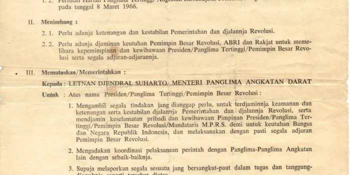 Dokumen Supersemar Tidak Asli, Begini Upaya yang Dilakukan ANRI