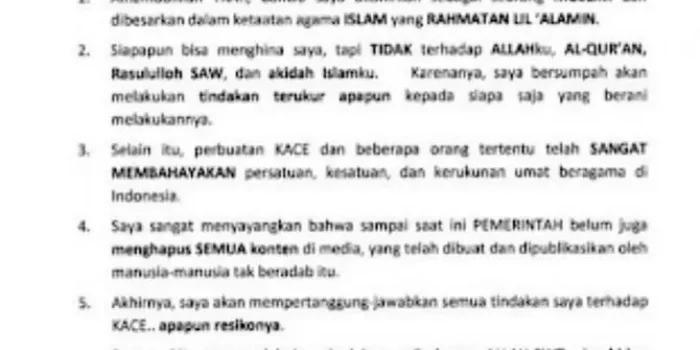 Soal Aniaya Muhammad Kece, Begini Isi Surat Terbuka Irjen Napoleon