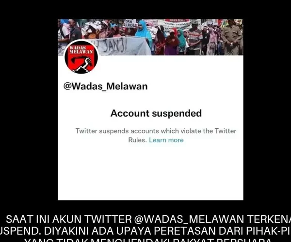 Akun @Wadas_Melawan Disuspend Twitter, Begini Tanggapan Polda Jawa Tengah ￼