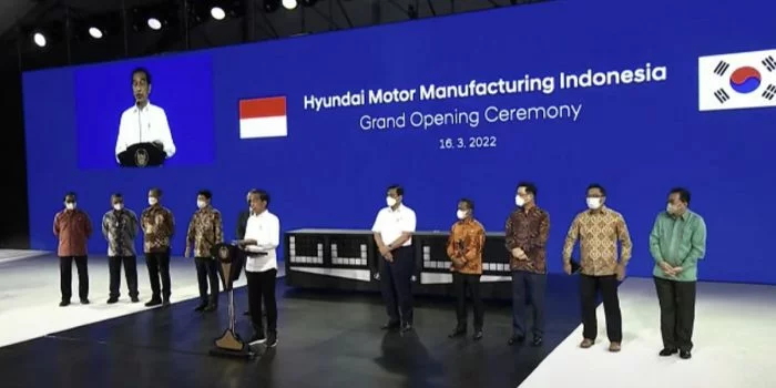 Jadi Pemain Penting di Industri Mobil Listrik, Jokowi Resmikan Pabrik Hyundai di Cikarang