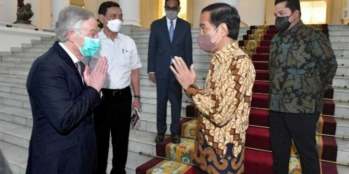 Presiden Jokowi Bertemu dengan Mantan PM Inggris Tony Blair