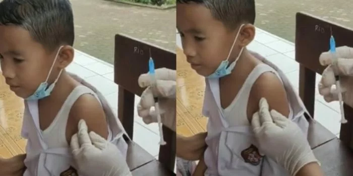 Gegara Ilmu Kebal? Beredar Video Anak-anak Suku Baduy Tak Bisa Disuntik Saat Vaksinasi, Ini Penjelasan Dinkes