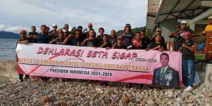 Kelompok Beta Sigap Ambon Manise Deklarasi Dukung Panglima TNI Jenderal Andika Perkasa Jadi Presiden 2024