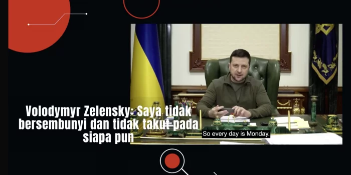 Presiden Ukraina Volodymyr Zelensky Bantah Kabur Karena Tak Tahan Serangan Rusia