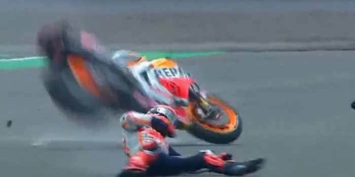 Ini Komentar Pertama Marc Marquez Setelah Kecelakaan di MotoG Mandalika