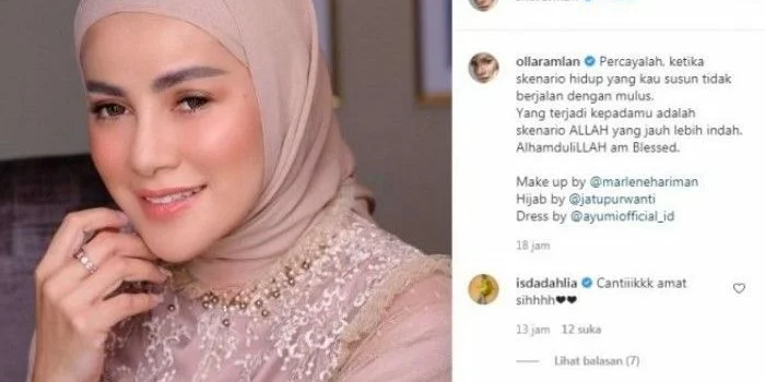 Pengakuan Olla Ramlan Usai Berpisah dengan Aufar Hutapea