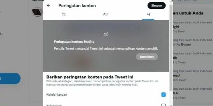 Twitter Uji Coba Fitur Peringatan Konten di Twitter Ketika Ingin Membagikan Gambar Sensitif