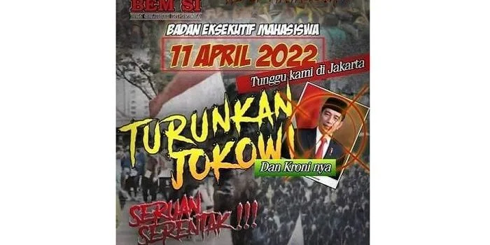 Beredar Seruan Demo 11 April Tuntut Jokowi Turun, Polda Metro: Belum Ada Pemohonan Aksi