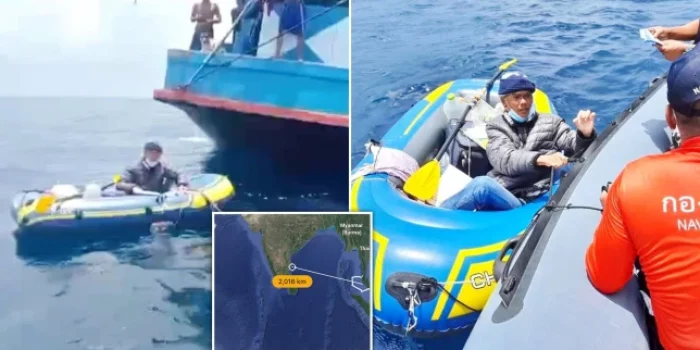 2 Tahun Tak Bertemu Istri, Pria Ini 18 Hari Terombang-ambing di Laut, Naik Perahu Karet dari Thailand ke India