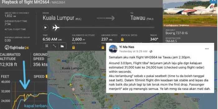 Sistem Pilot-Statis Tidak Berfungsi Pemicu Malaysia Airlines Boeing 737-800 Menukik Tajam pada Ketinggian 30.000 Kaki