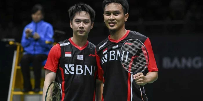 Mohamad Ahsan/Kevin Sanjaya Sukamuljo Taklukkan Takuro Hoki/Yugo Komayashi, Indonesia Unggul 2-0