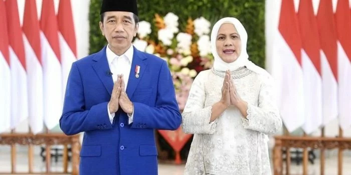 Presiden Jokowi dan Ibu Iriana: Selamat Idulfitri 1443 Hijriah, Mohon Maaf Lahir dan Batin