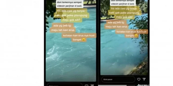 Teman Eril Putra Kang Emil Unggah Video Detik-detik Terakhir Suasana Sungai Aare Sebelum Emmeril Khan Mumtadz Hilang