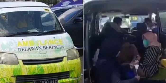 Suzuki APV Berstiker Ambulans Relawan Beringin Terobos One Way, Isinya 9 Wisatawan