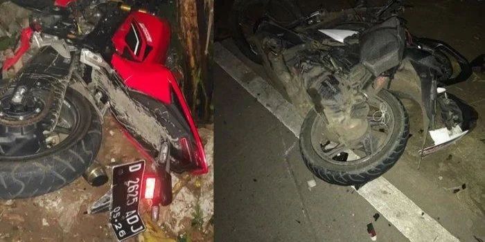 Kecelakaan Maut Adu Motor Honda CBR vs Beat, 3 Orang Tewas Termasuk Anggota Polisi