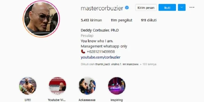 Kabar Instagram Deddy Corbuzier Ditinggal 8 Juta Follower, Terungkap Tidak Sampai 50 ribu Pengikut dalam 3 hari Sejak Podcast LGBT Diunggah