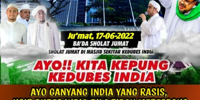 FPI, GNPF Ulama dan PA 212 Gelar Aksi di Kedubes India