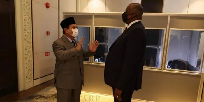 Prabowo Subianto-Menhan Amerika Serikat Bertemu di Singapura