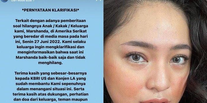 Alyssa Ramadhani Pastikan Marshanda Tidak Hilang, Butuh Privasi