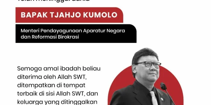 Menteri PAN-RB Tjahjo Kumolo Meninggal Dunia