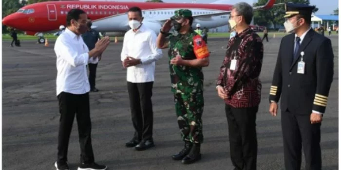 Presiden RI Bertolak Menuju Kota Nias Gunung Sitoli Sumut