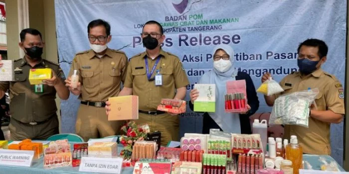 BPOM Tangerang Temukan 3.451 Kosmetik Tanpa Izin Edar dan Kadaluwarsa