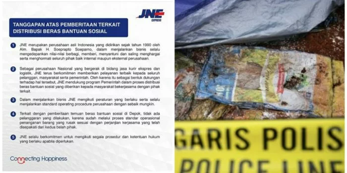 Kubur Beras Bansos Presiden Jokowi, Begini Pengakuan JNE