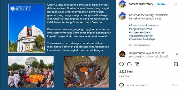 Ada Adegan di Pengabdi Setan 2: Bangunan Jadi Tempat Pemujaan Iblis, Bosscha Protes dan Joko Anwar Membantah