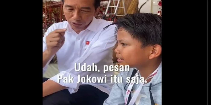 Pesan Presiden Jokowi ke Farel Prayoga: Nyanyi Boleh, Tapi Jangan Lupa Belajar