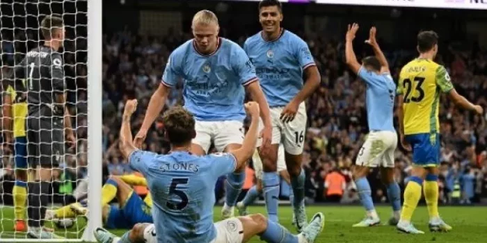 Erling Healand Cetak 2 Gol Bawa Manchester City Menang Telak 4-0 di Kandang Sevilla