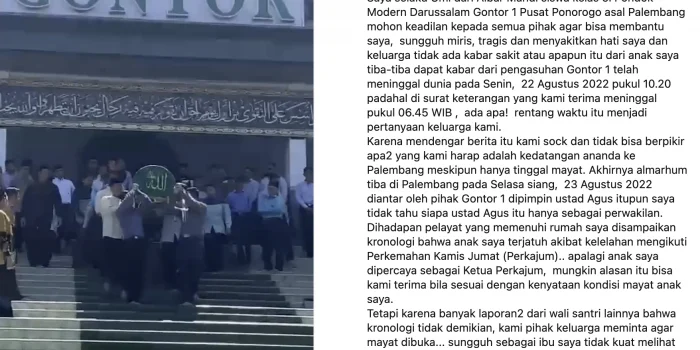 Jeritan Soimah Mencari Keadilan atas Kematian Anaknya yang Nyantri di Pondok Pesantren Modern Gontor