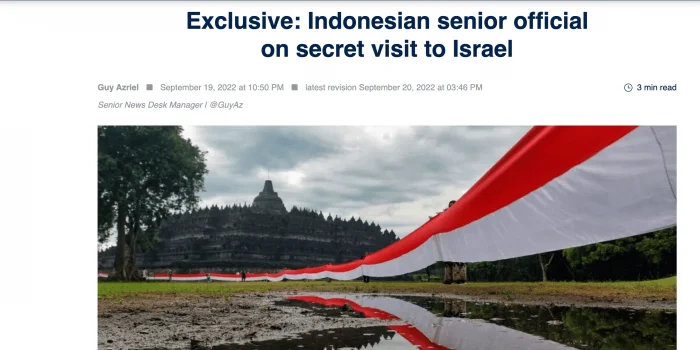 Bantah Berita dari Media Israel, Kemlu: Siapa Pun yang Disebut Pejabat Senior Tidak Berhak Mengatasnamakan Indonesia