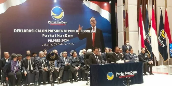 Partai Nasdem Resmi Usung Anies Baswedan Calon Presiden di Pilpres 2024