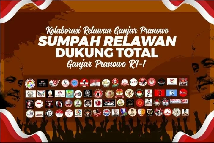 Gertak Jakarta, Sumpah Relawan Dukung Total Ganjar Pranowo RI-I