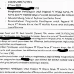 Beredar Surat Bank Mandiri Minta Tak Ada Lagi Penyaluran Kredit Bagi Pegawai BUMN Karya