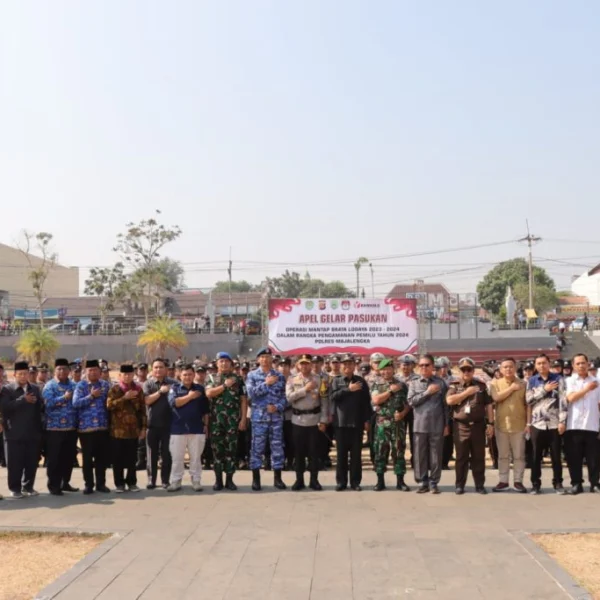 593 Personel Gabungan Amankan Pemilu Serentak 2024 di Kabupaten Majalengka